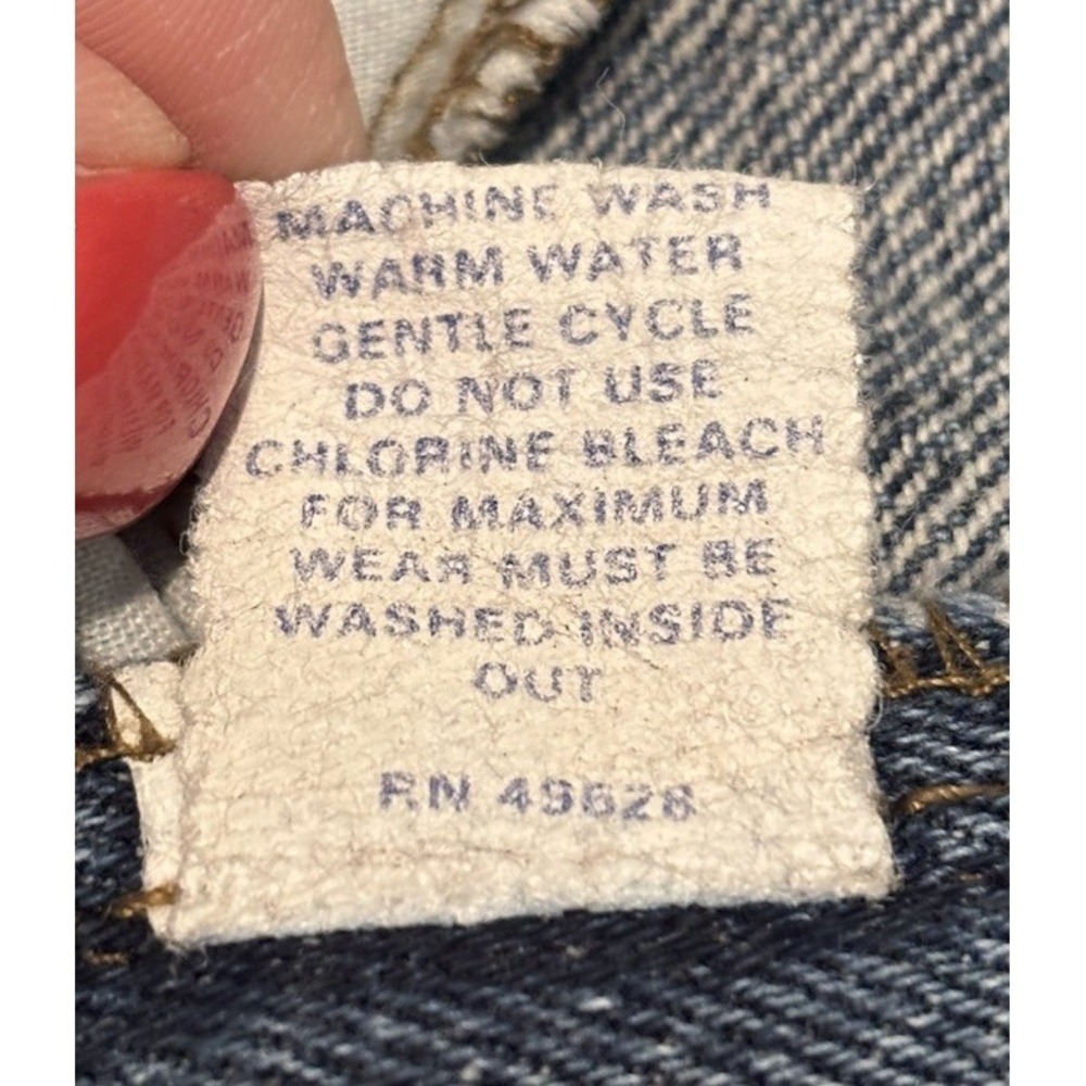 ZENA 30x28.5 13 High Waisted Mom Jeans Cotton Relaxed Tapered Leg 80s Retro - Picture 5 of 10